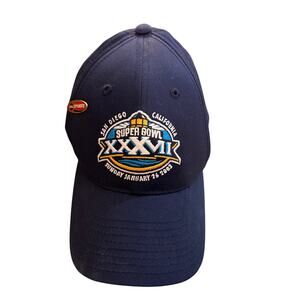 Vintage NFL Super Bowl 38 2003 Commemorative Hat Includes Rare ABC Sports Pin